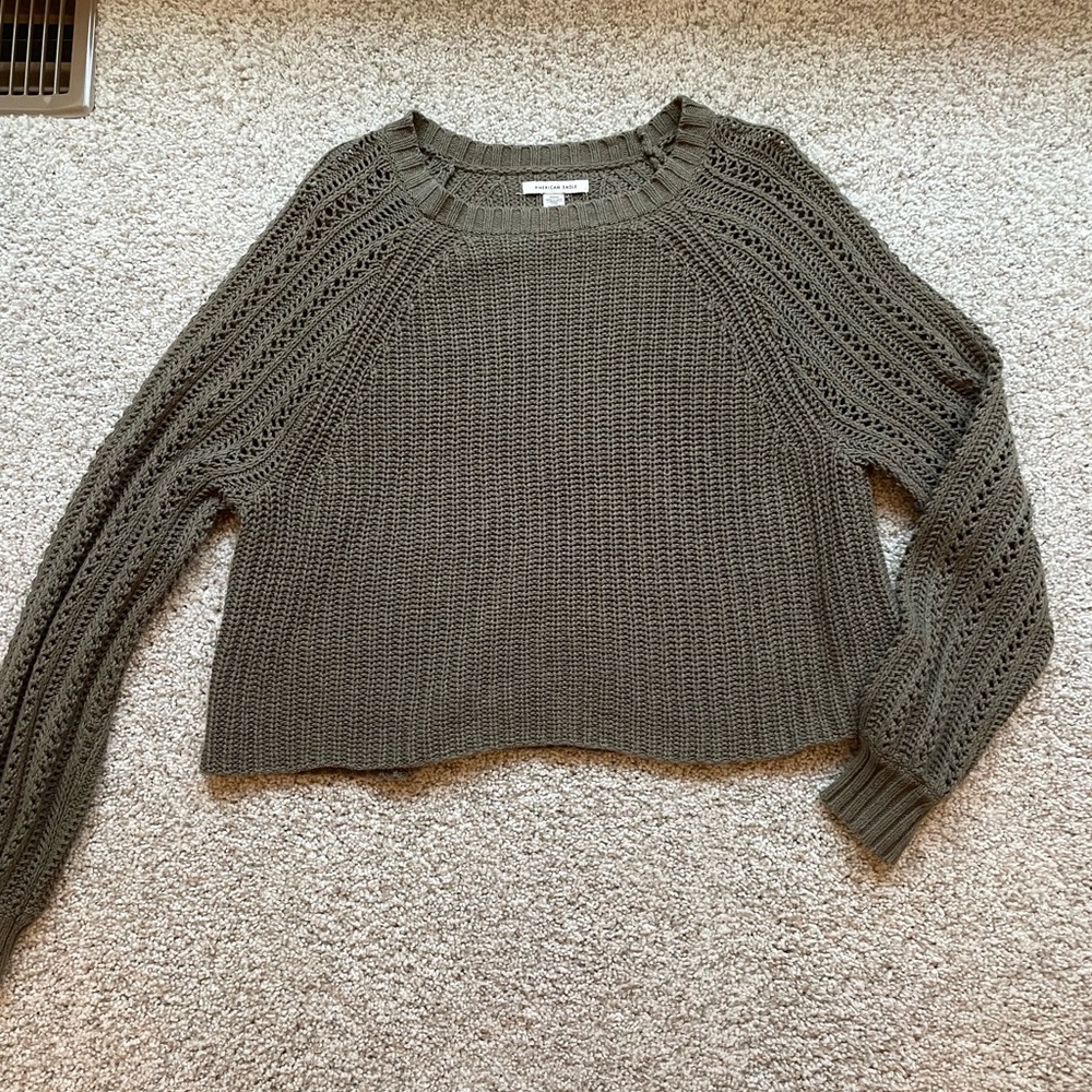 American Eagle Green Sweater